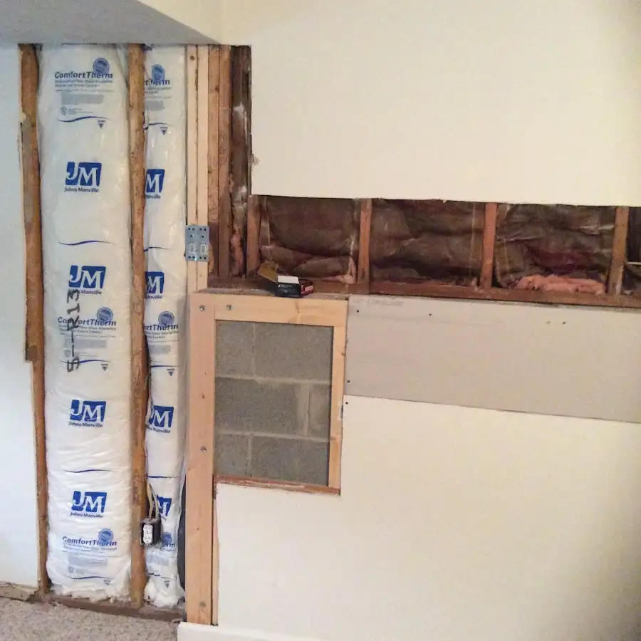 Wall insulation replacement during Contents Cleaning & Restoration in Rio Rancho